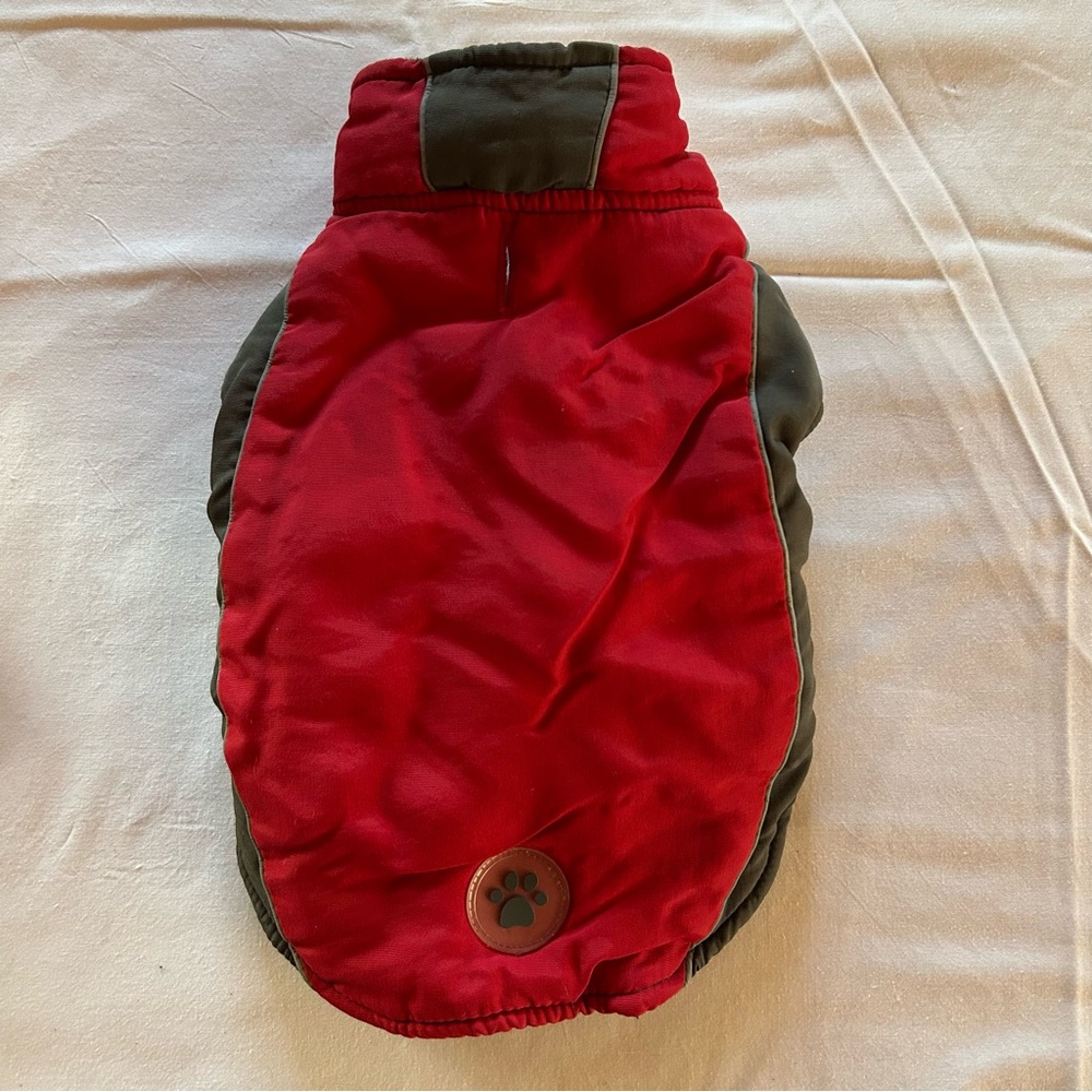 WagBy Red and Gray Dog Jacket